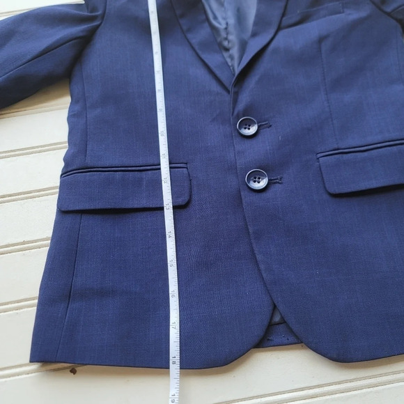 Jewels & Gents 100% Polyester Boys Dress Coat Suit Blazer Blue Formal Sz 6 - Picture 6 of 12
